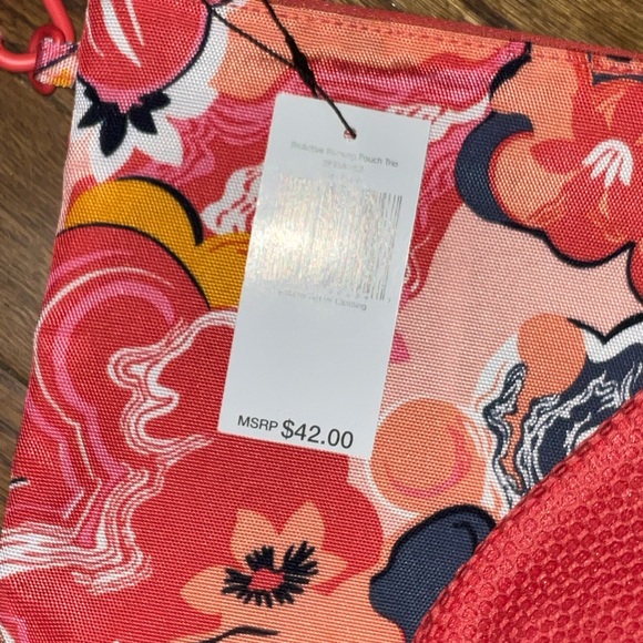 Vera Bradley Pink Floral Cosmetic Bag Duo - Picture 9 of 12